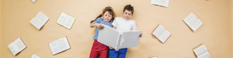Börn og bækur - Shutterstock