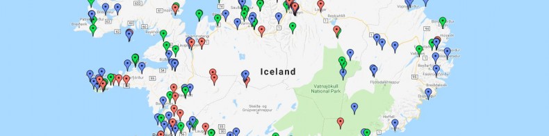 Íslandskort bókmennta
