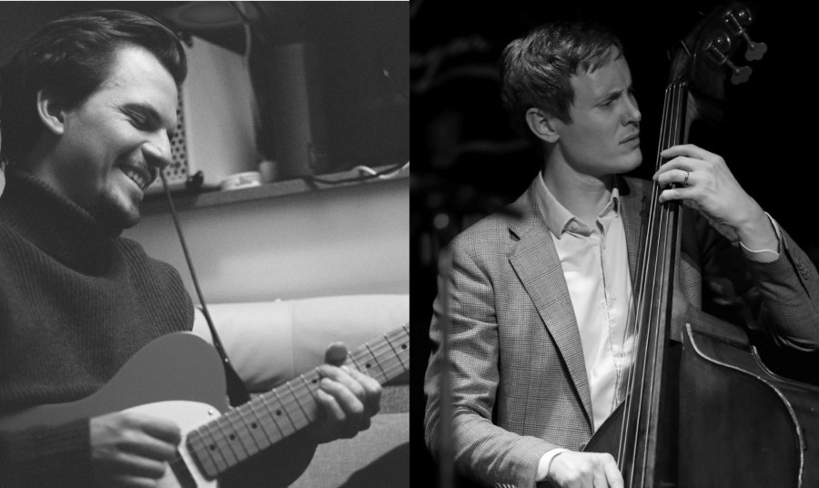 Valbjörn Snær Lilliendahl og Leifur Gunnarsson Valbjörn Snær og Leifur á Jazz í hádeginu í Borgarbókasafninu