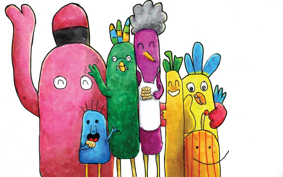 Snúlli og vinir hans úr samnefndri barnabók