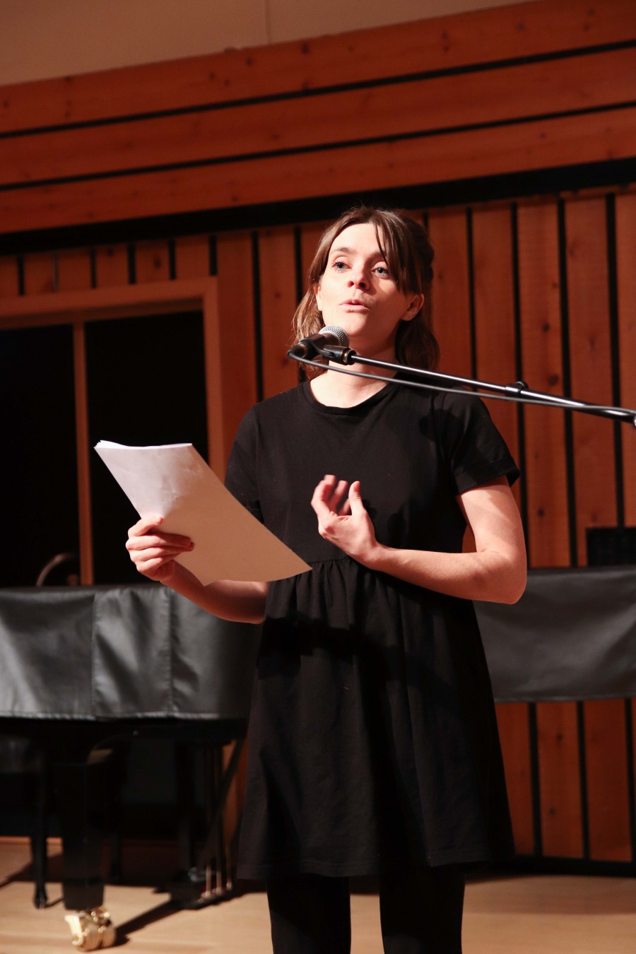 Ásrún Magnúsdóttir flutti texta á viðburðinum