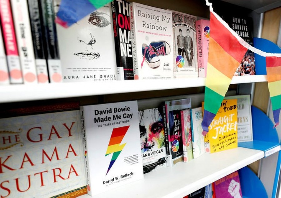 Queer books Queer books in a book shelf