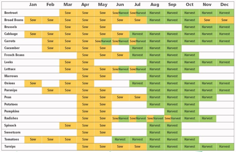 planting calendar