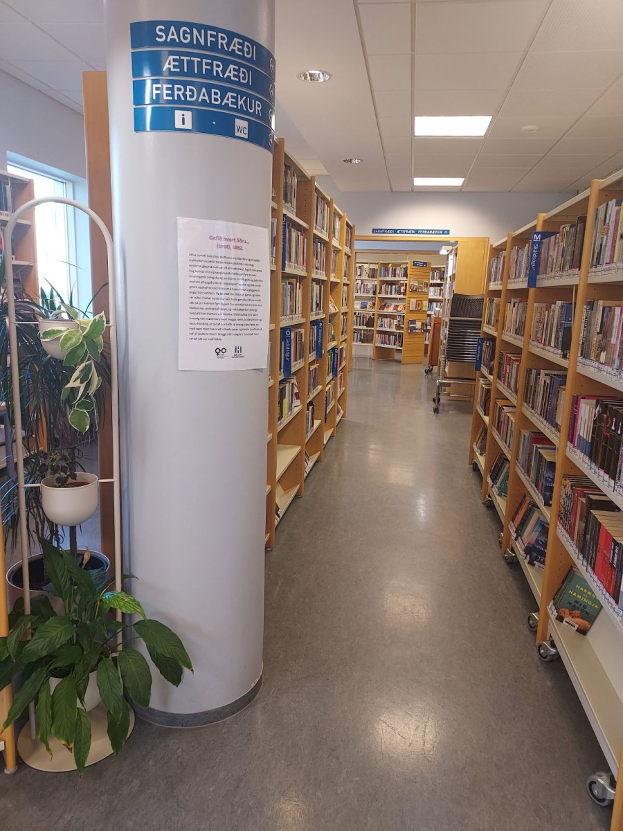 Sýning um Svövu Jakobsdóttir í Bókasafni Hafnarfjarðar