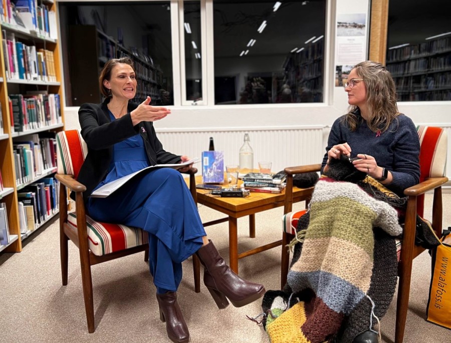 Sigrún Elíasdóttir og Anna Dröfn Sigurjónsdóttir