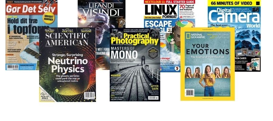 Various magazines