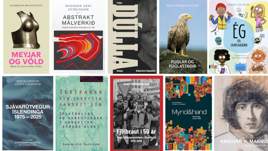 Bækur tilnefndar til Viðurkenningar Hagþenkis 2026