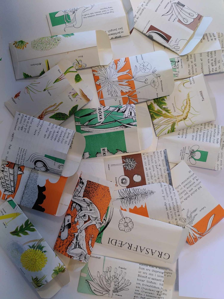 upcycled seed pouches