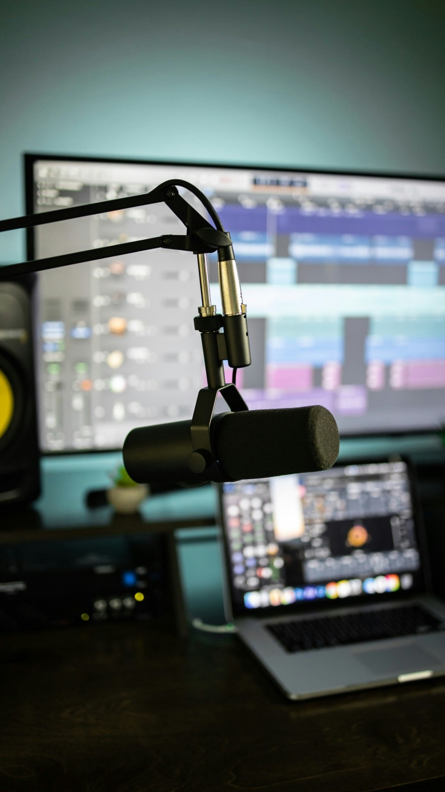 Logic Pro recording studio mic