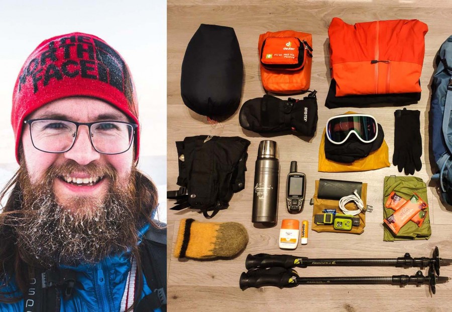 Tomasz Þór Fjallagarpurinn Tomasz Þór og fjallgöngubúnaður