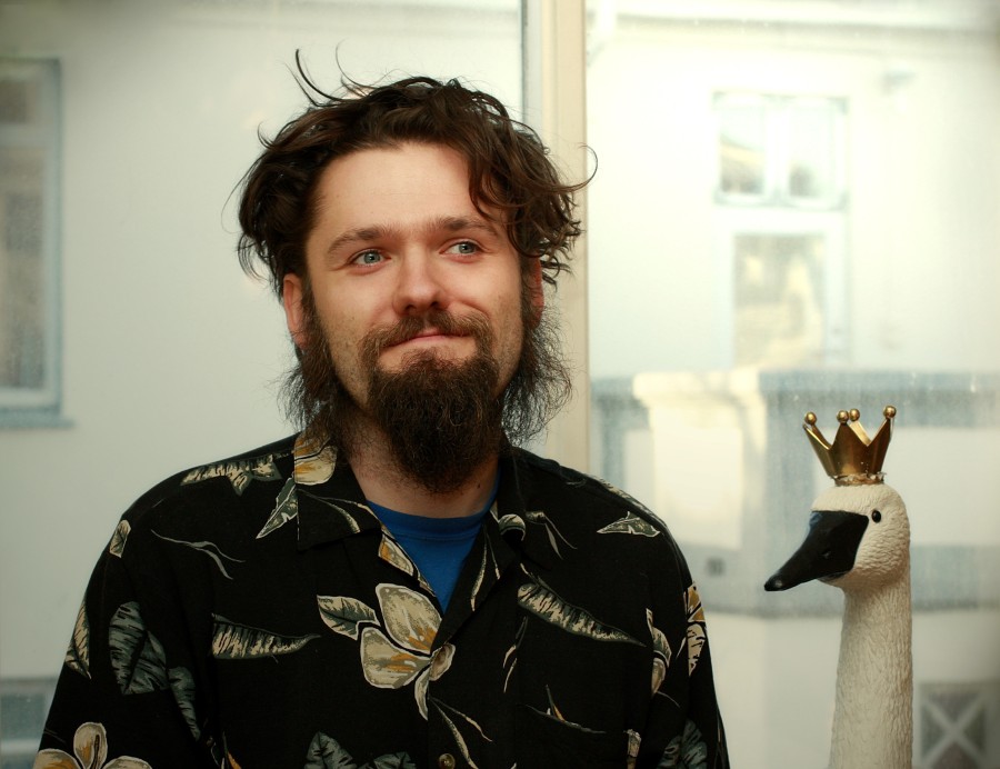 Andlitsmynd af Gunnar Theodór Eggertsyni rithöfundi