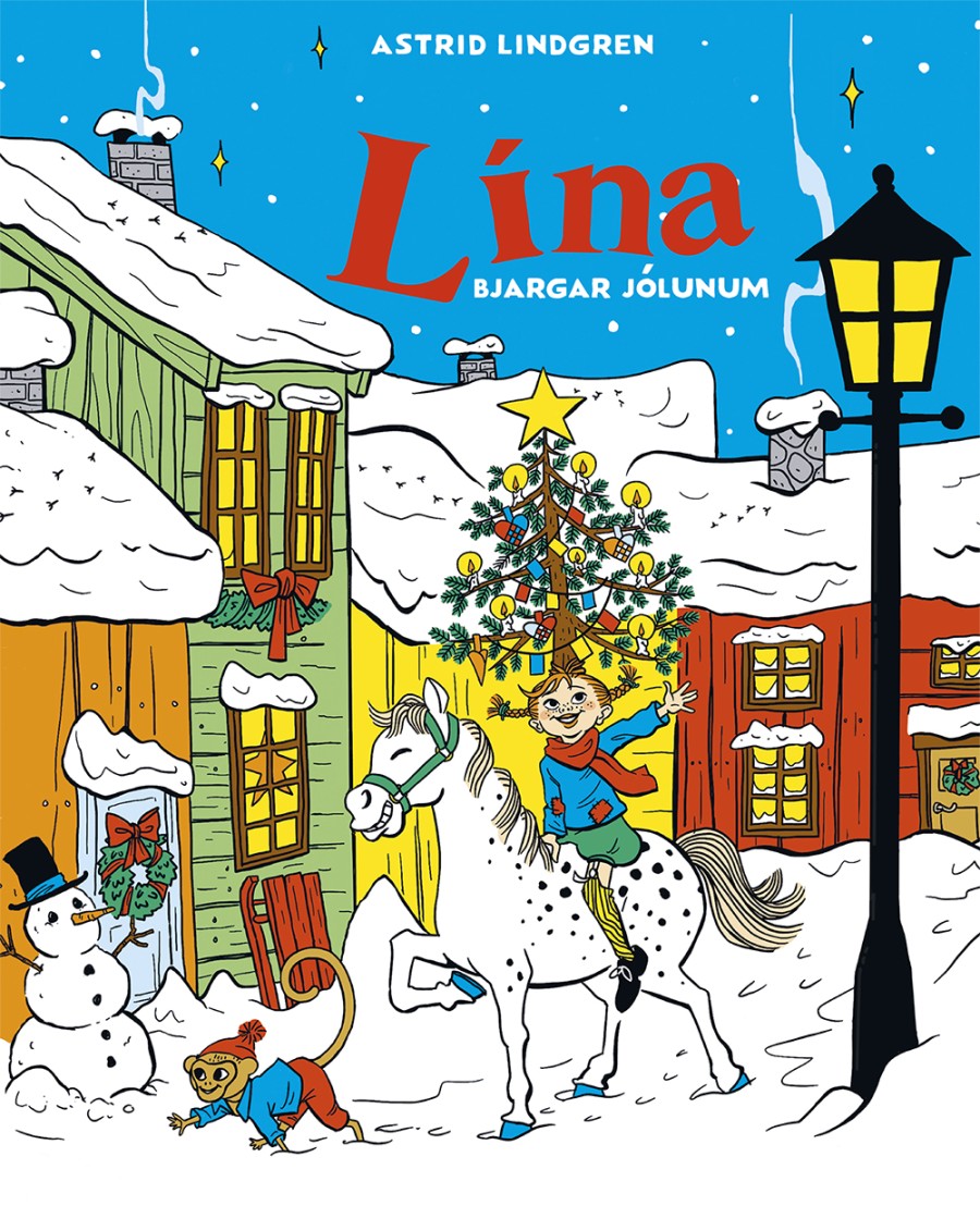 Lína bjargar jólunum, bókakápa