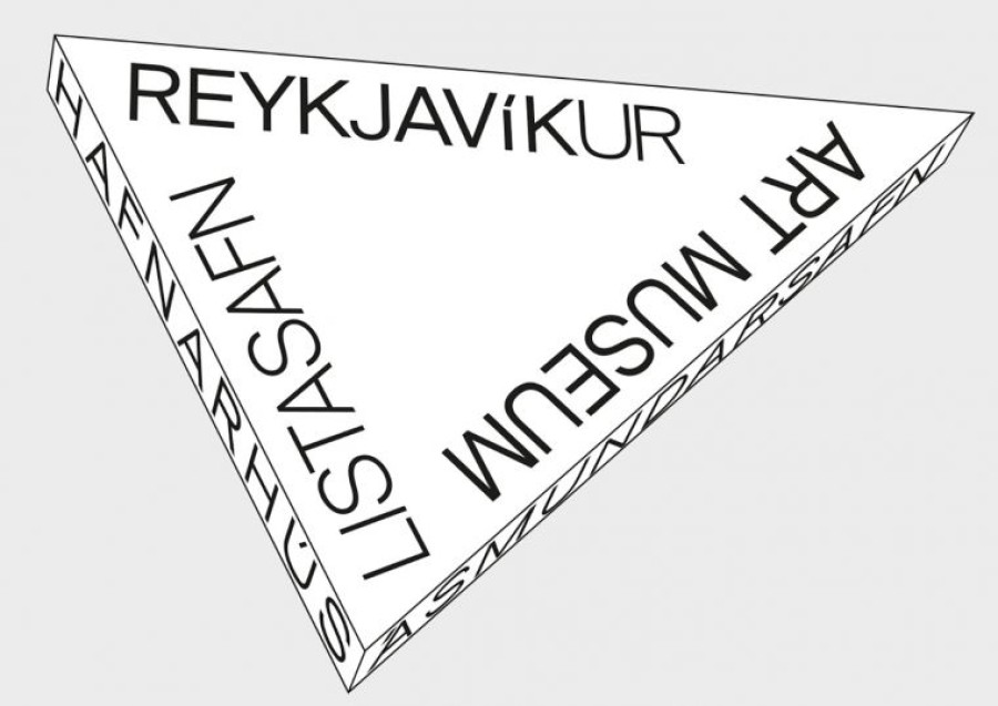 The Art Wall is a collaborative project between the Reykjavík City Library and the Reykjavík Art Museum. Logo: Þríhyrningur með orðunum Listasafn Reykjavíkur - Art Museum - Hafnarhús - Ásmundarsafn