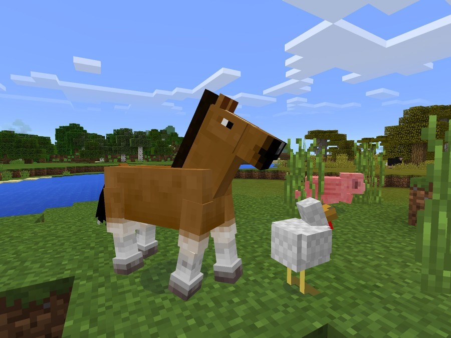 Mynd af dýrum í Minecraft