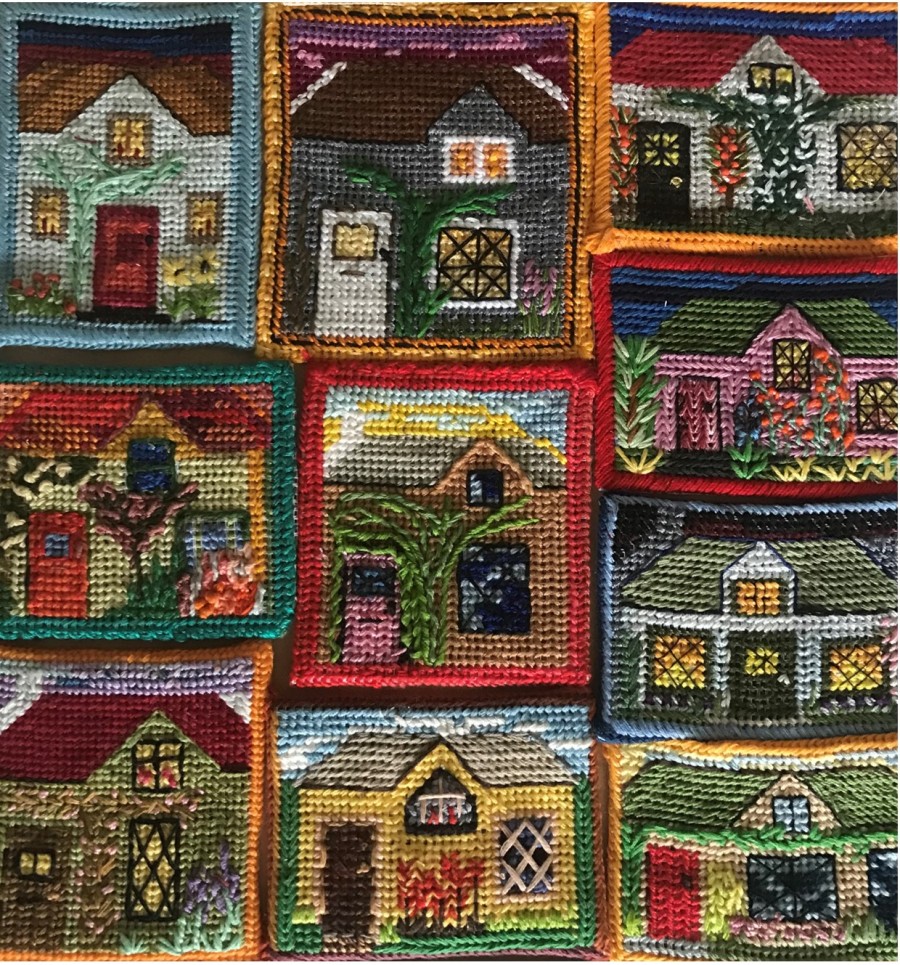 Embroidery picture by Ásta Kristrún Ólafsdóttir 