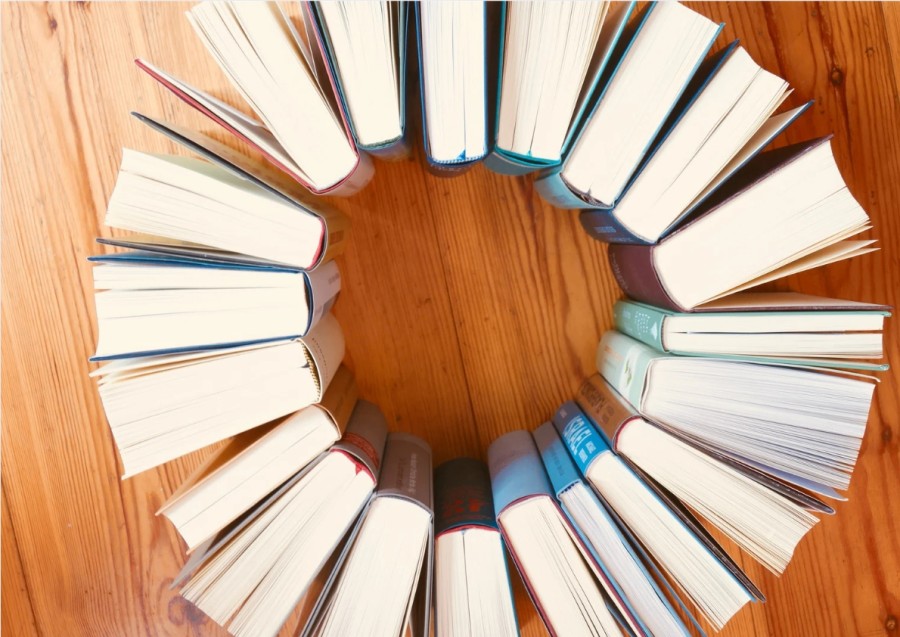 Books in a circle