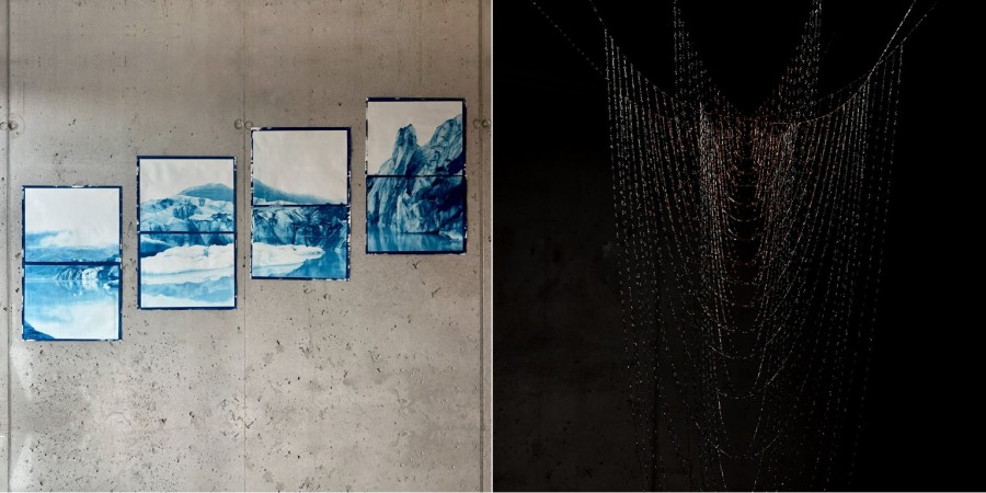 Art works by Lingam K and María Esthela 