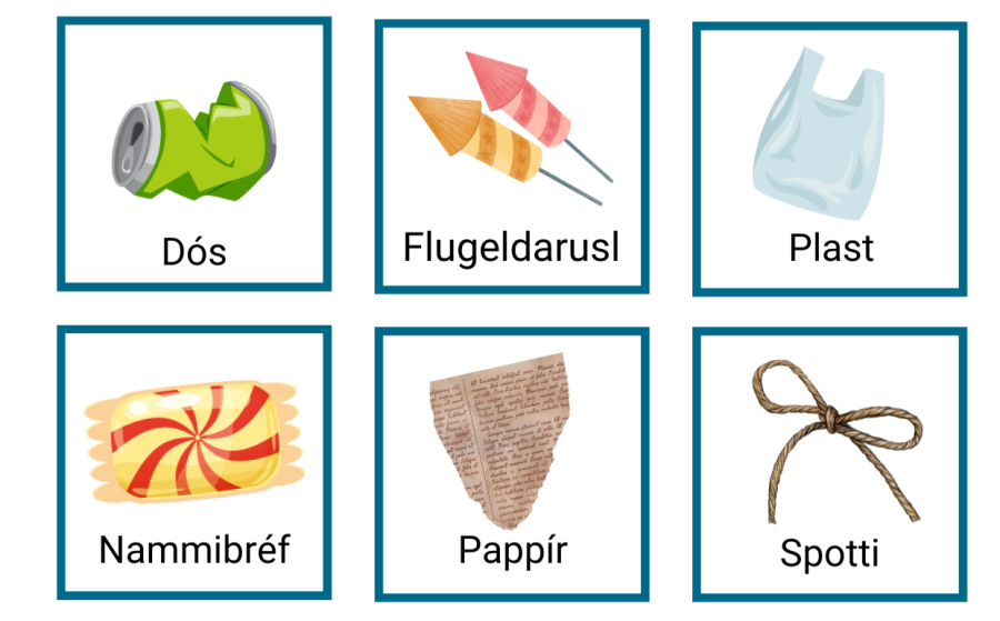 Plokk bingó spjald