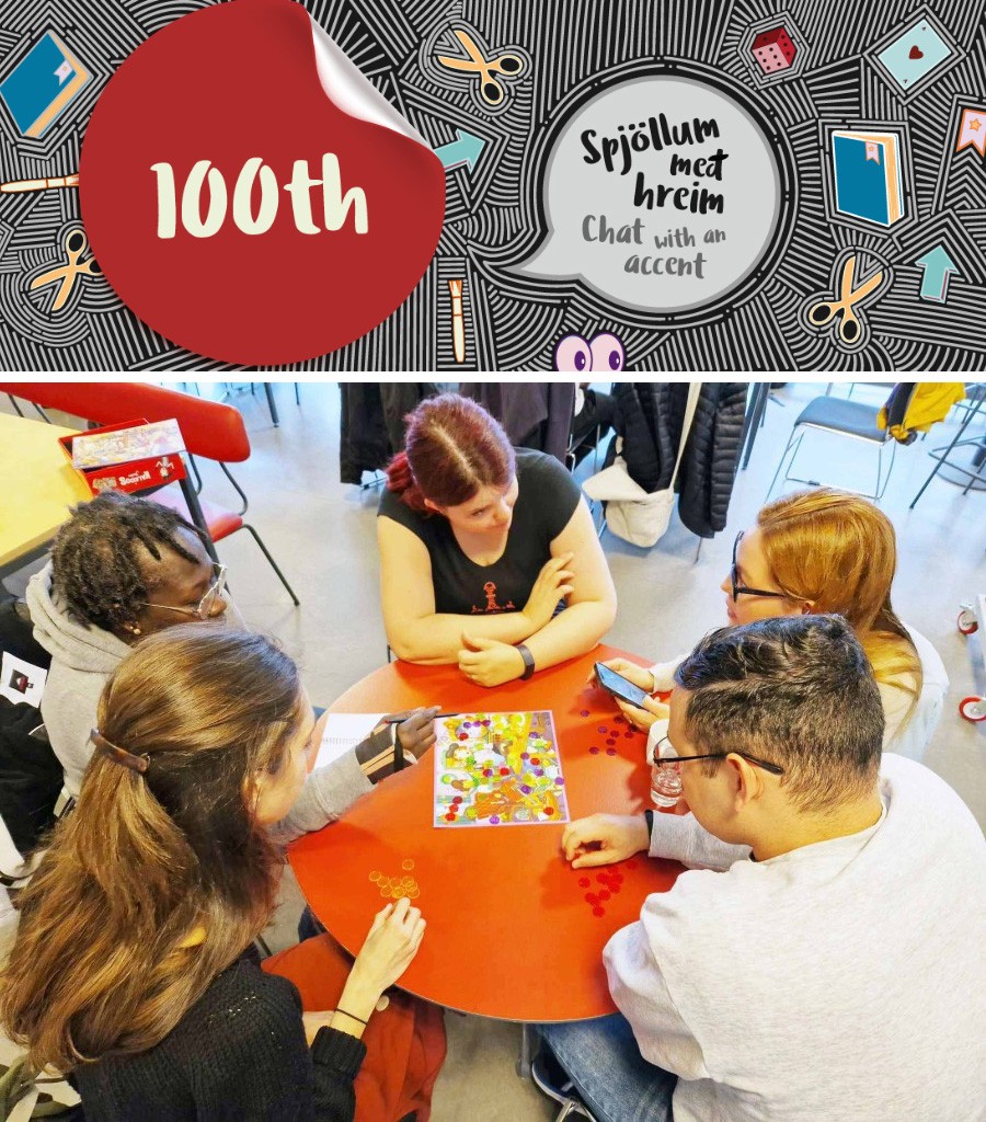 100th event sticker and games