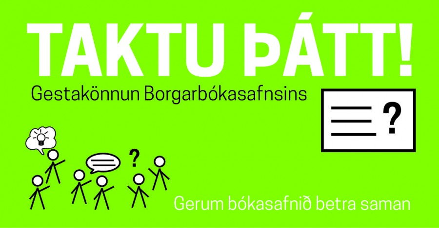 Taktu þátt í gestakönnun Borgarbókasafnsins
