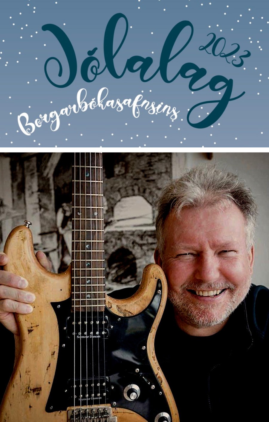 Jens Einarsson, sigurvegari í Jólalagakeppni Borgarbókasafnsins 2023