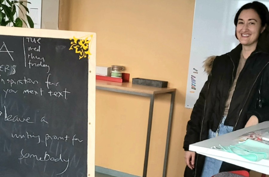 Michelle Spinei skapar rými Stofunnar