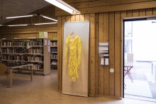 dress made out of rubber gloves in Gerðuberg