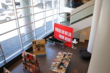 pillow talk installation in the library