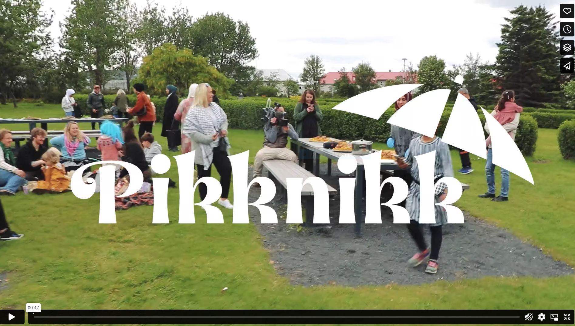 Myndbrot frá Pikknikki á Klambratúni